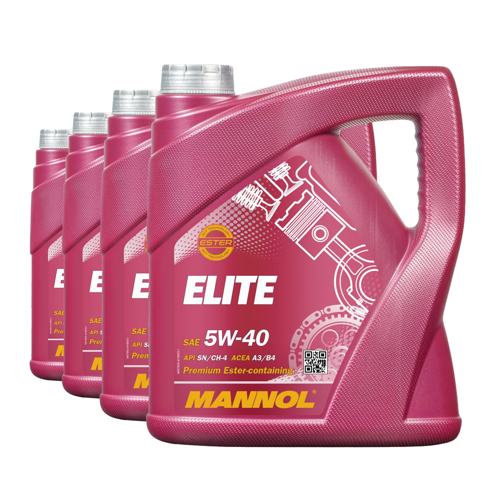 16 Liter (4x4) MANNOL Elite 5W-40 API SN/CH-4 Motoröl 5W40 BMW MB Fiat