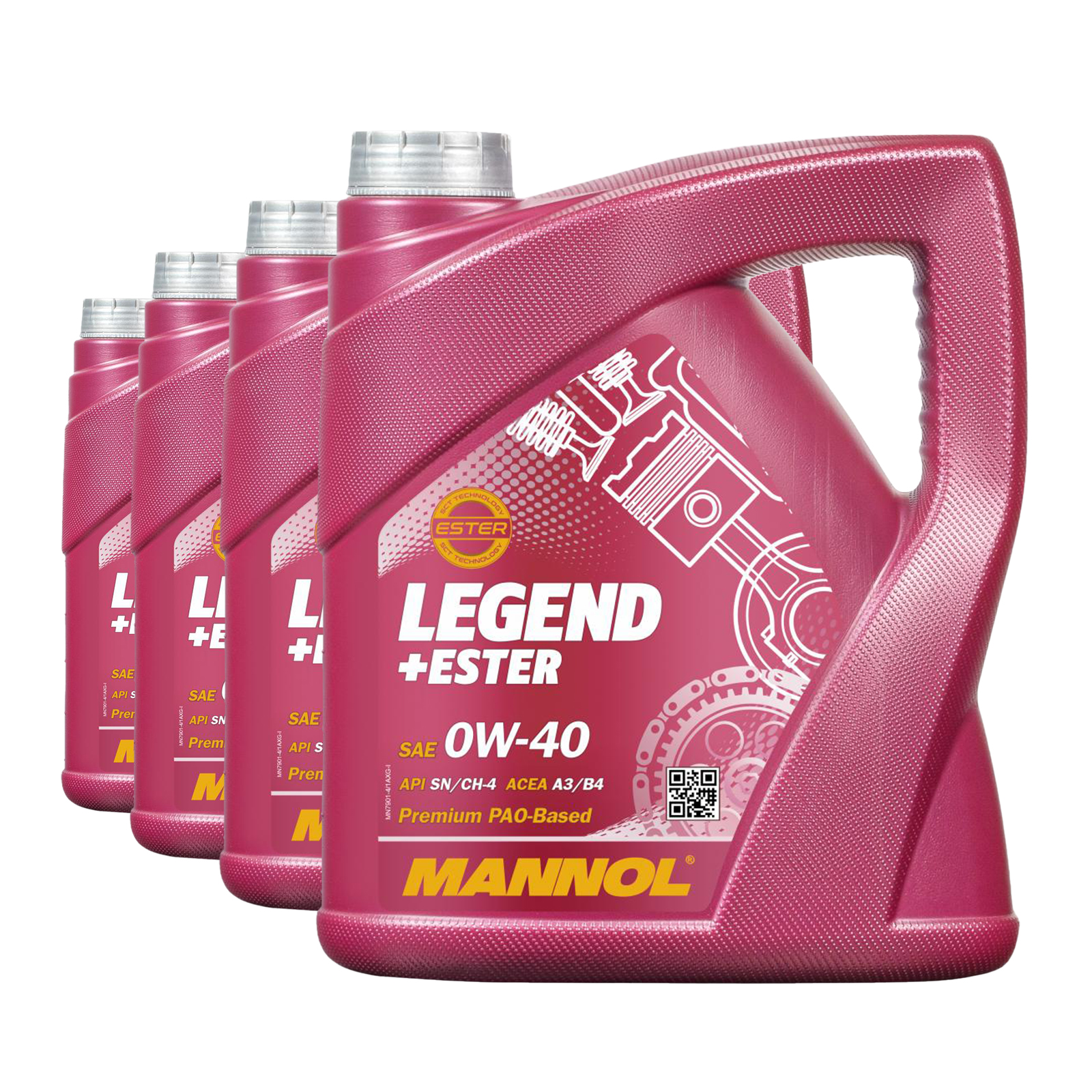 16 Liter (4x4) MANNOL Legend Ester 0W-40 7901 SN/CH-4 ACEA A3/B4 Motoröl