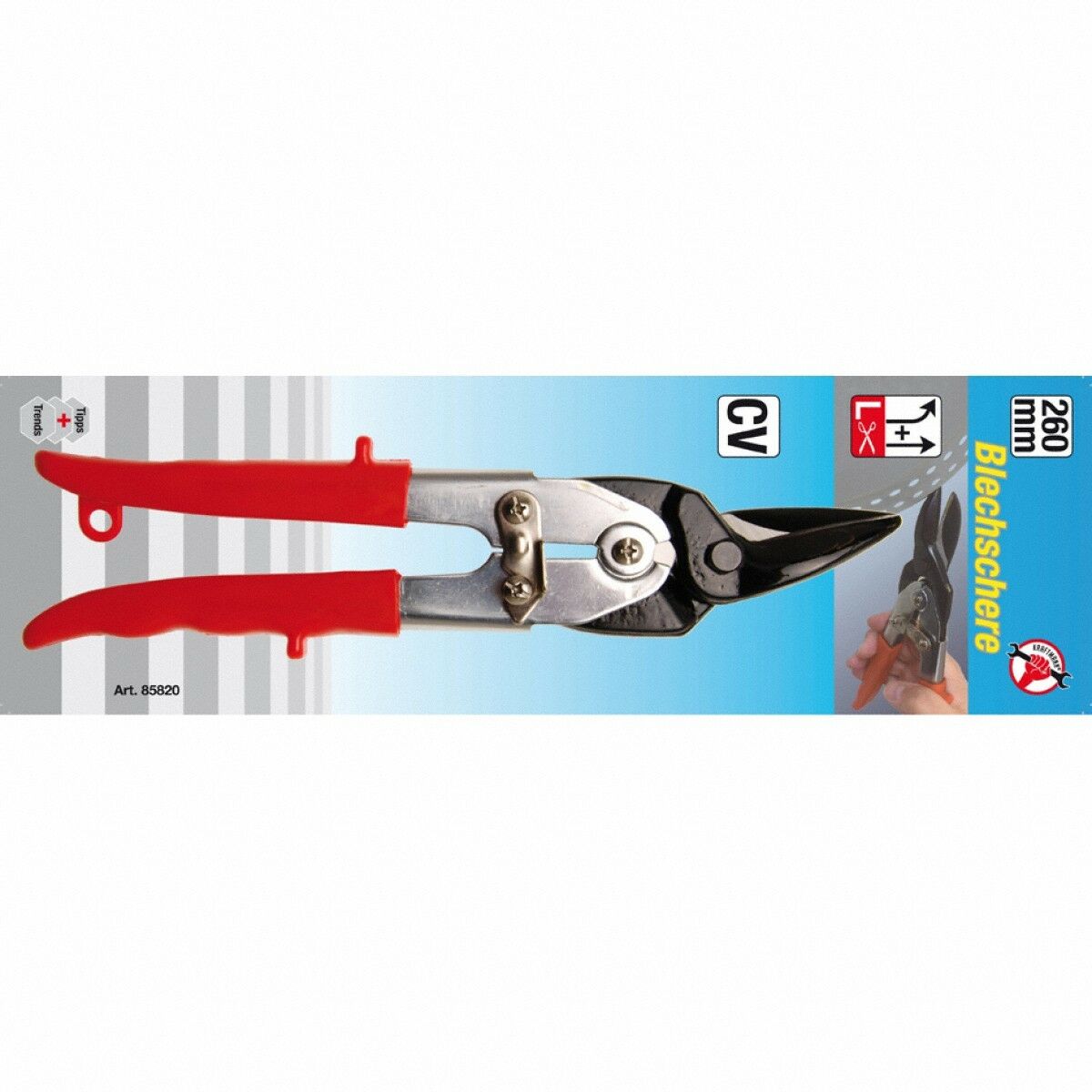 Blechschere, links + gerade schneidend