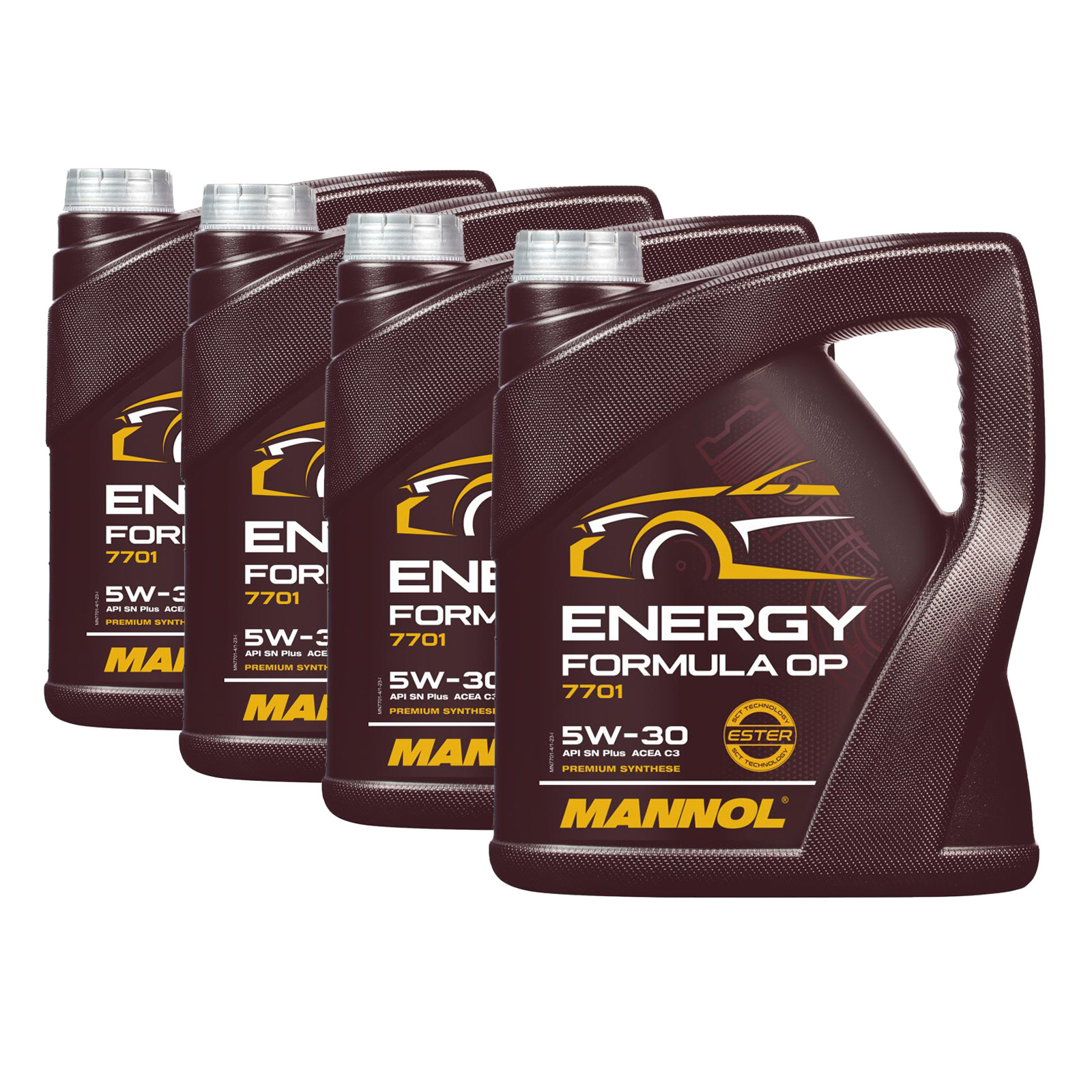 16 Liter (4x4) MANNOL Energy Formula OP 7701 5W-30 API SN Plus Motoröl