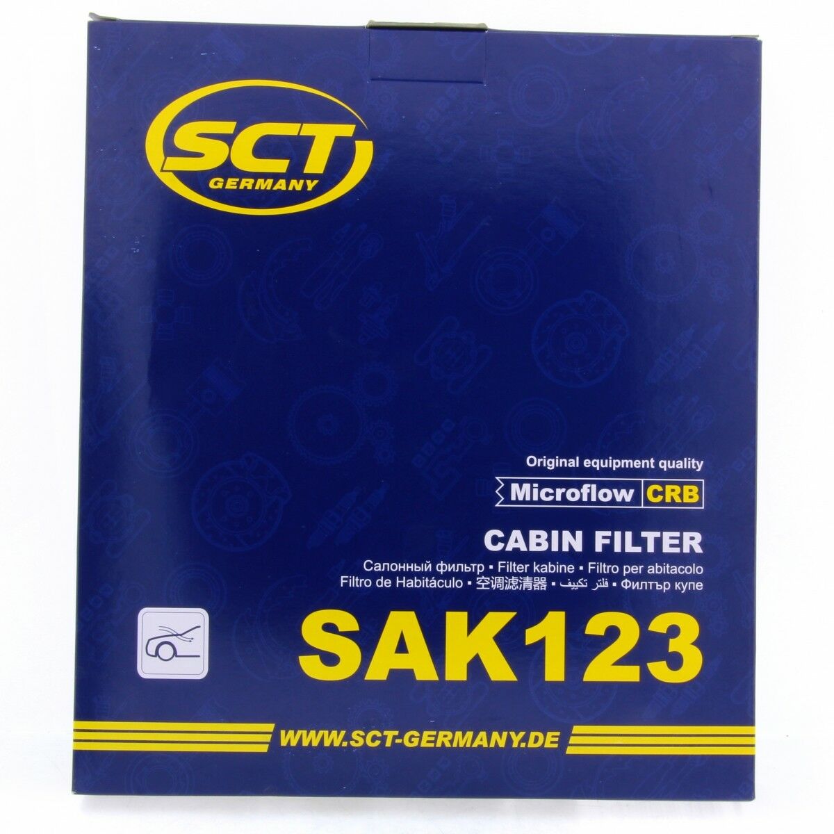 SCT Innenraumfilter Fahrzeugfilter mit Aktivkohle SAK123 passend für Skoda VW Seat Mercedes-Benz Audi