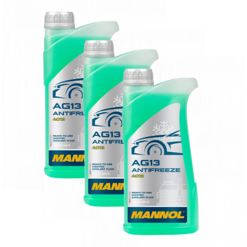 3 Liter (3x1) MANNOL hightech Antifreeze AG13 Frostschutz Fertiggemisch grün -40°C G13