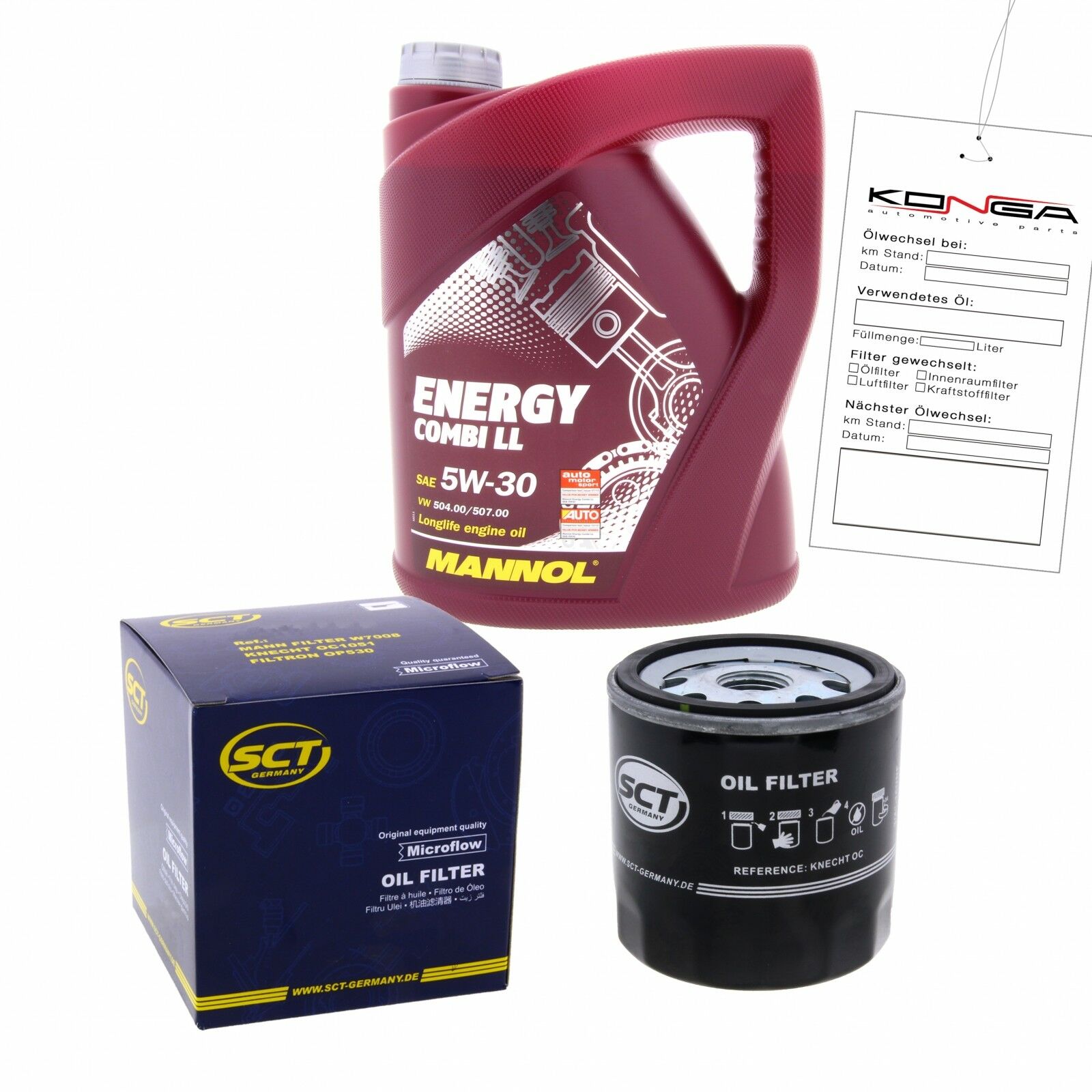 Inspektionskit MANNOL Combi LL 5W-30 für Vw Passat 1.8 Tsi 2.0 Sharan Golf Vi