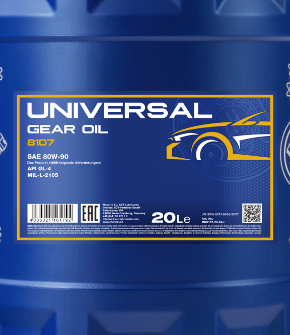 60 Liter MANNOL Universal Getriebeöl 80W-90 GL4 80W90 Getriebe Öl