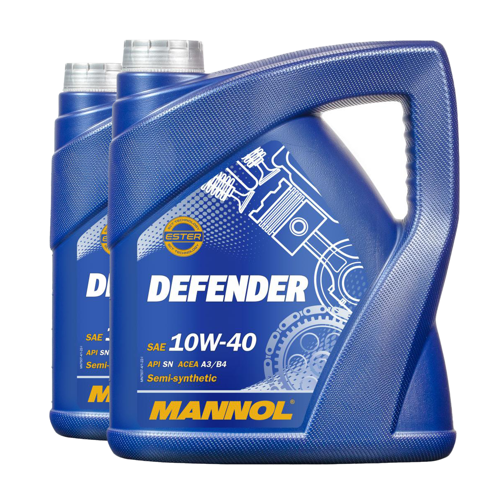 8 Liter (2x4) MANNOL 7507 Motoröl Defender 10W-40 VW 505.00 MB 229.1 ACEA A3/B4 API SN 8 Liter (2x4) MANNOL 7507 Motoröl Defender 10W-40 VW 505.00 MB 229.1 ACEA A3/B4 API SN