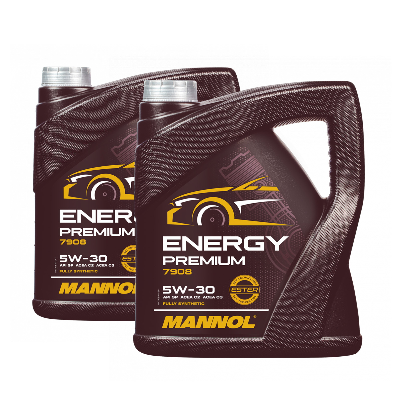 8 Liter (2x4) MANNOL Energy Premium 7908 5W-30 Motoröl API SP