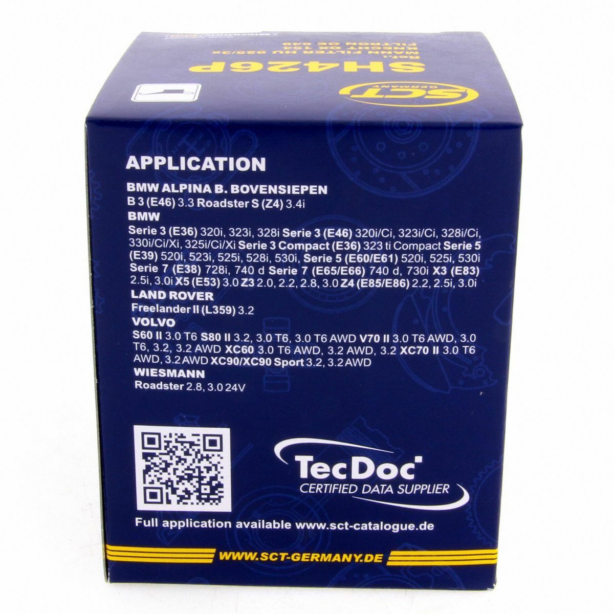 SCT Ölfilter SH426P Filter Motorfilter Servicefilter Patronenfilter Alpina BMW Wiesmann