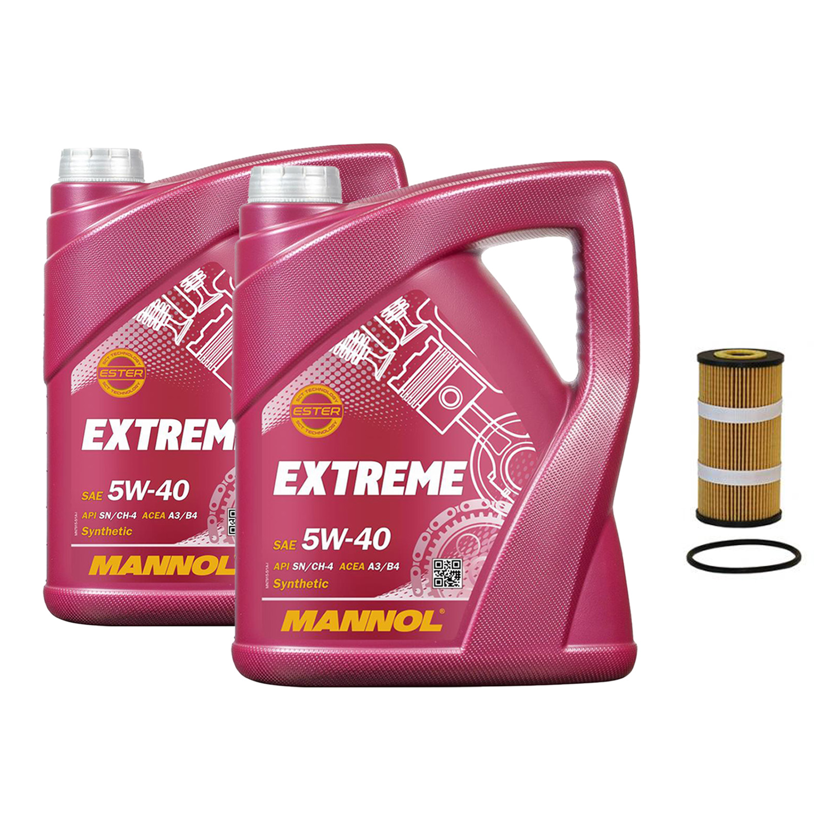 Inspektionskit MANNOL Extreme 5W-40 passend für Nissan Interstar Bus dCi 90 120 Kasten