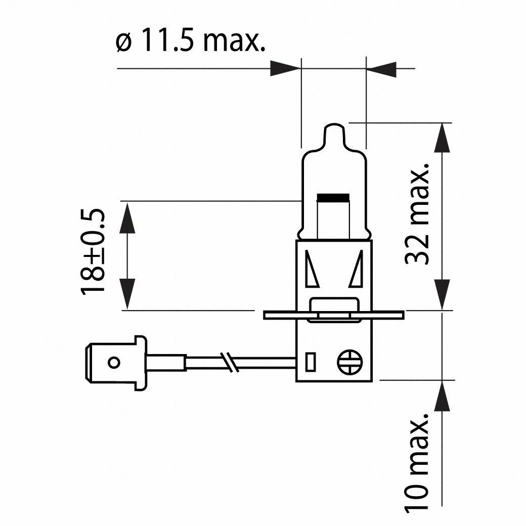 10er Box H3 Philips MasterDuty 2x Longlife LKW 24V Halogenlampe 13336MD