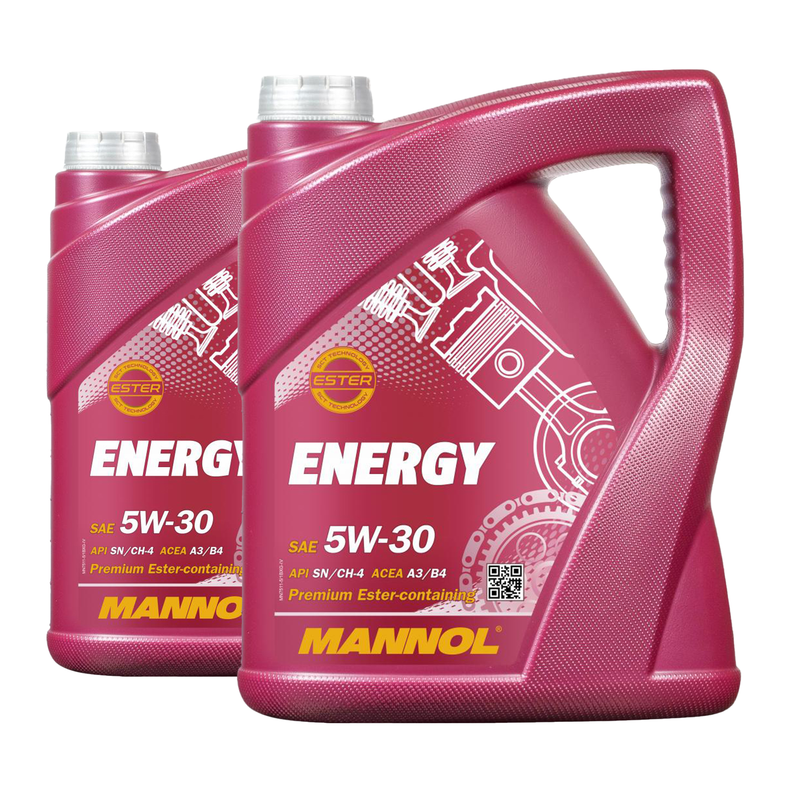 10 Liter (2x5) MANNOL Energy 5W-30 7511 API SN/CH-4 MB 229.3 VW 502.00 Motoröl