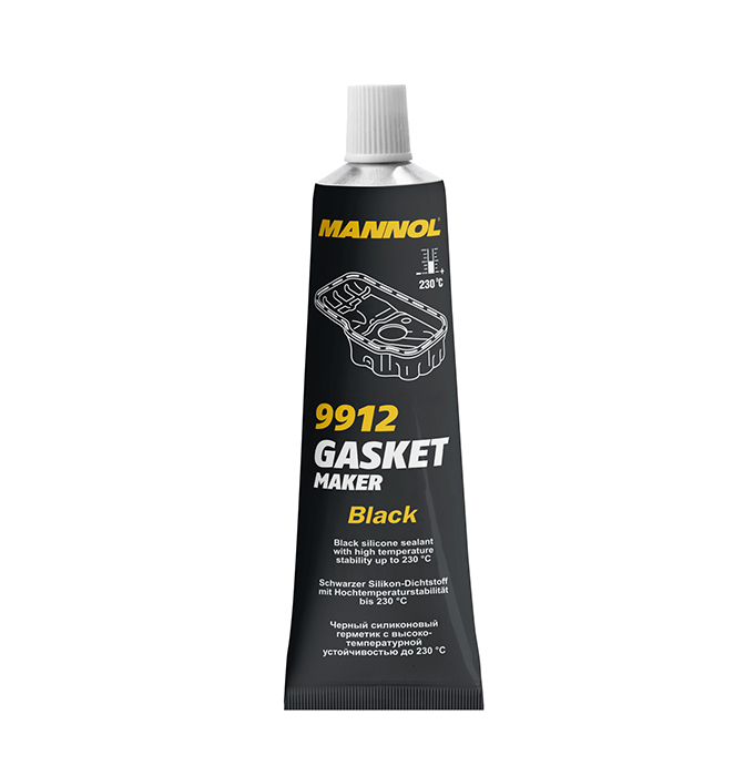 MANNOL 9912 Dichtungsmittel Silikondichtung Schwarz Gasket Maker Black 85g 