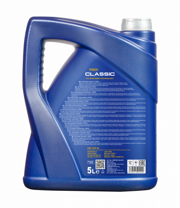 5 Liter MANNOL Classic 10W-40 API SN/CH-4 Motoröl 10W40 4036021504209