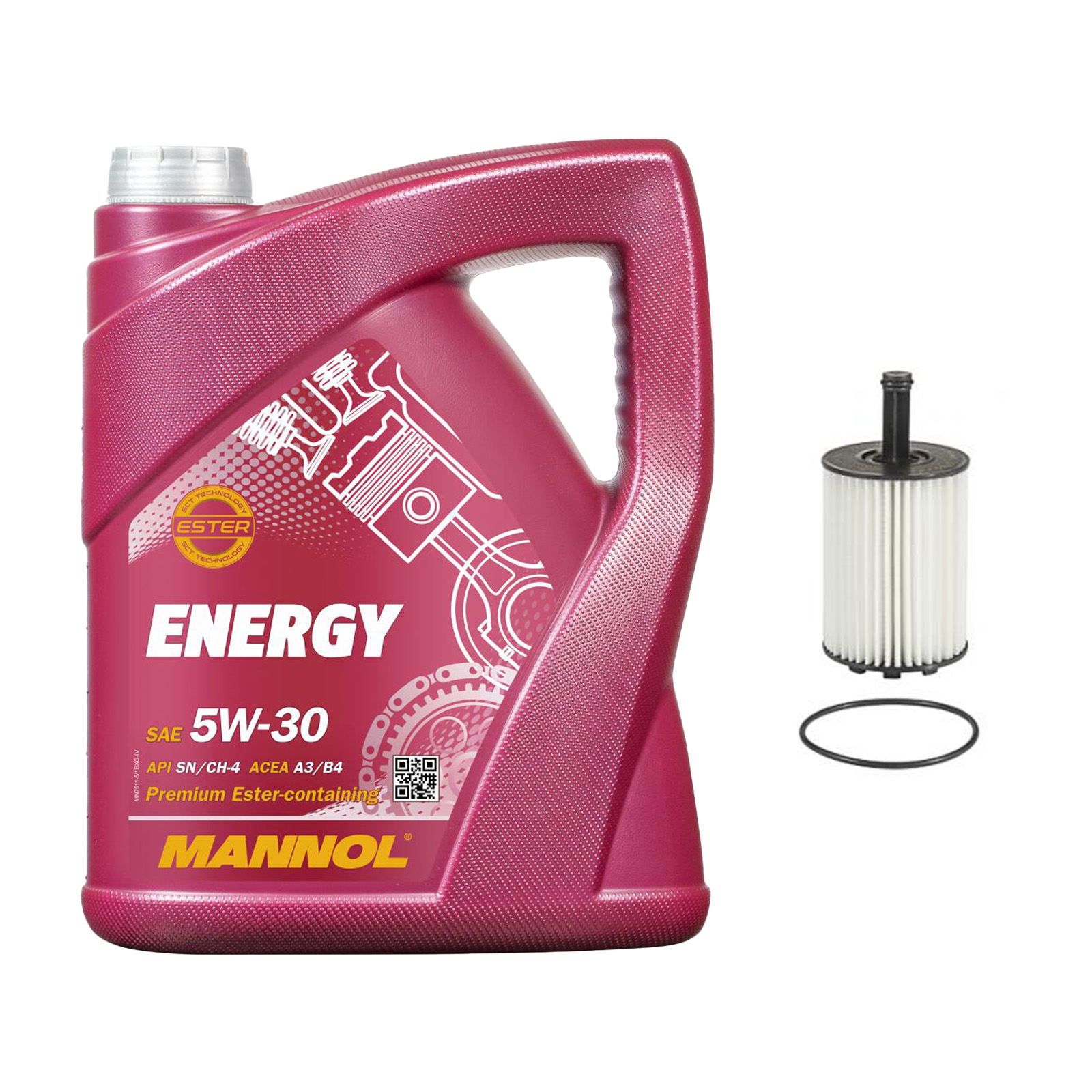 Inspektionskit MANNOL Energy 5W-30 für Skoda Fabia 1.9 Sdi Combi Praktik