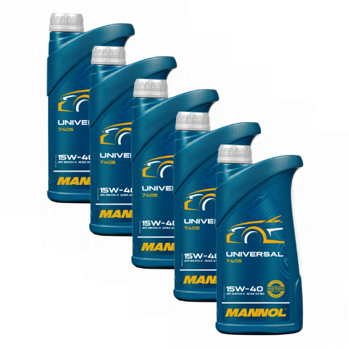 5 Liter (5x1) MANNOL Universal 15W-40 API SN CH-4 Motoröl 15W40 4036021100258
