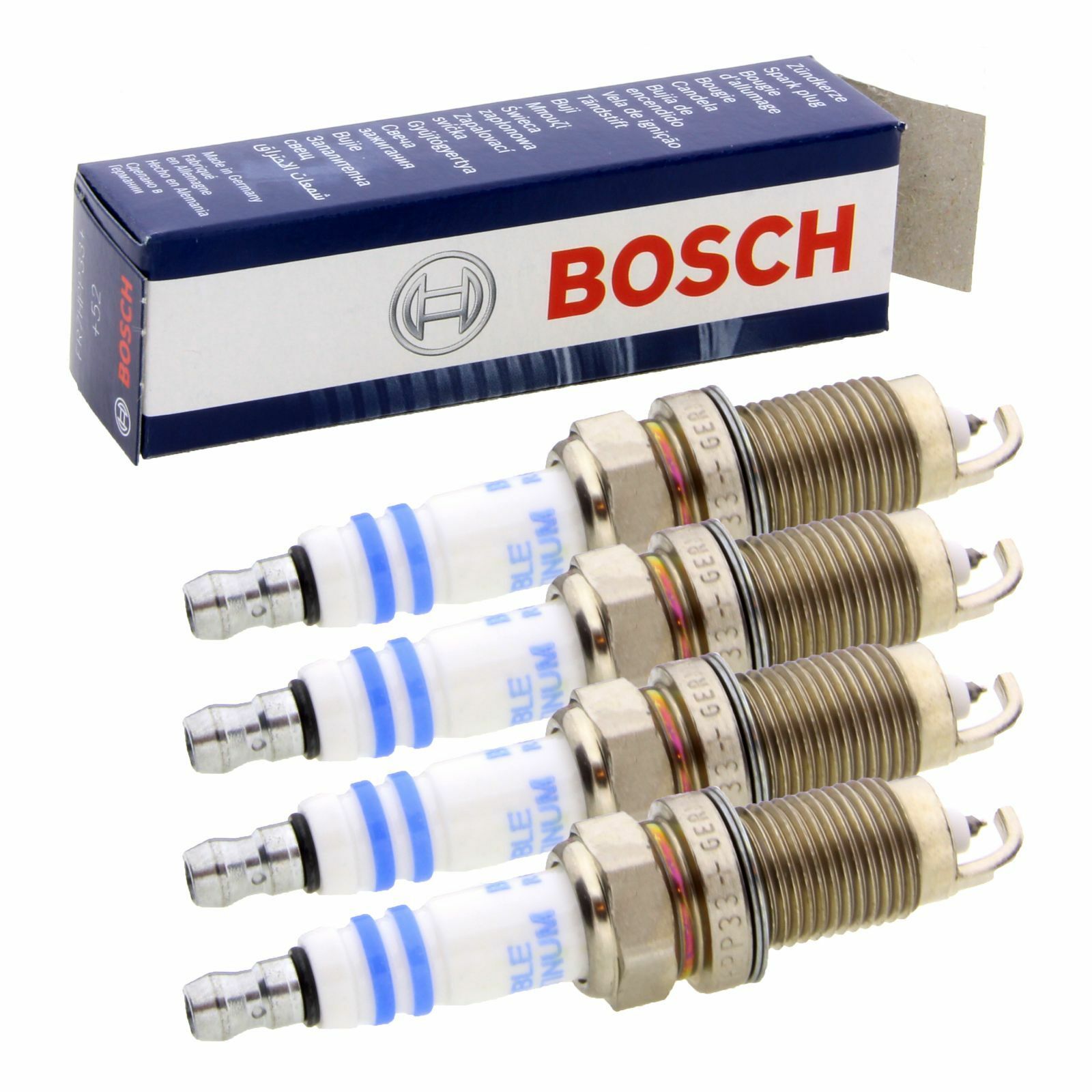 4x Bosch 0242235664 Zündkerze Ersatzkerze Zündung passend für Audi Seat Skoda VW