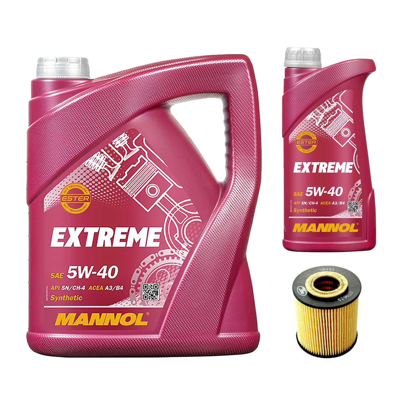 Inspektionskit MANNOL Extreme 5W-40 passend für Volvo S70 2.4 V70 I 2.5 Turbo AWD C70
