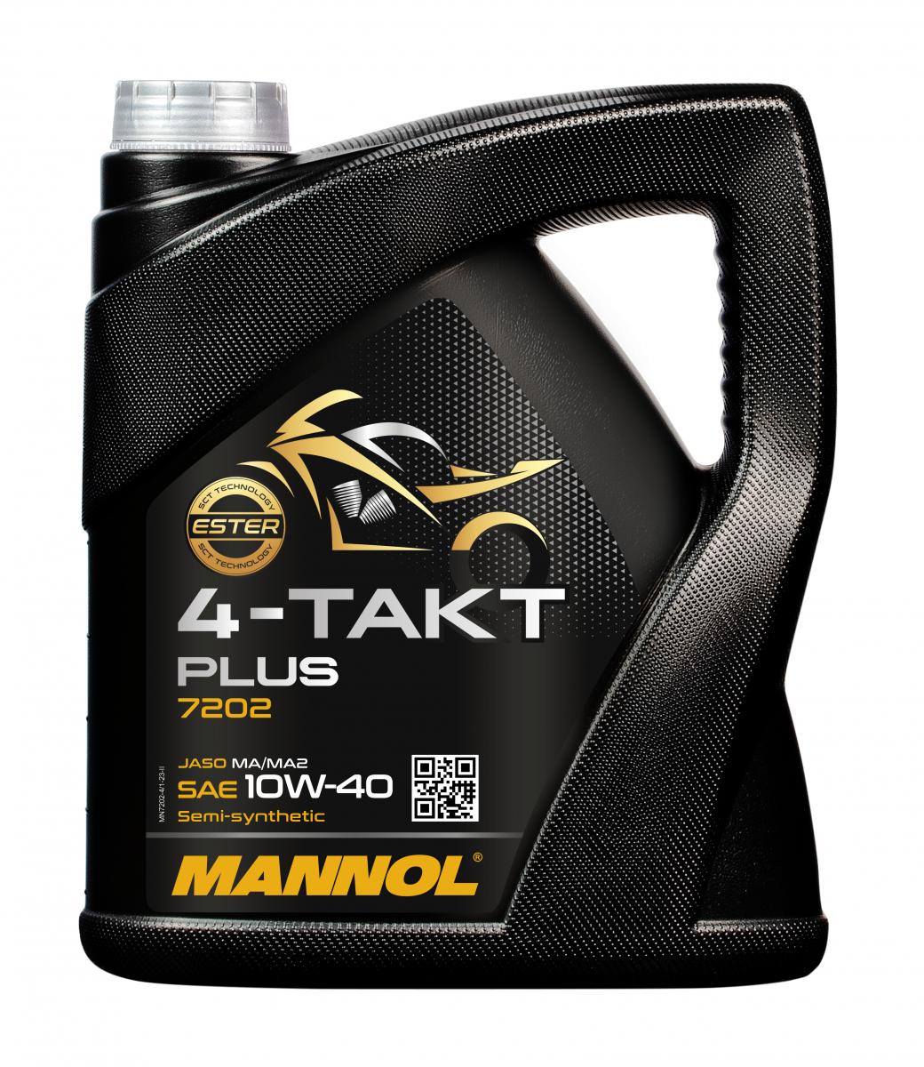 8 Liter (2x4) MANNOL 4-Takt Plus 10W-40 7202 API SL Motorradöl