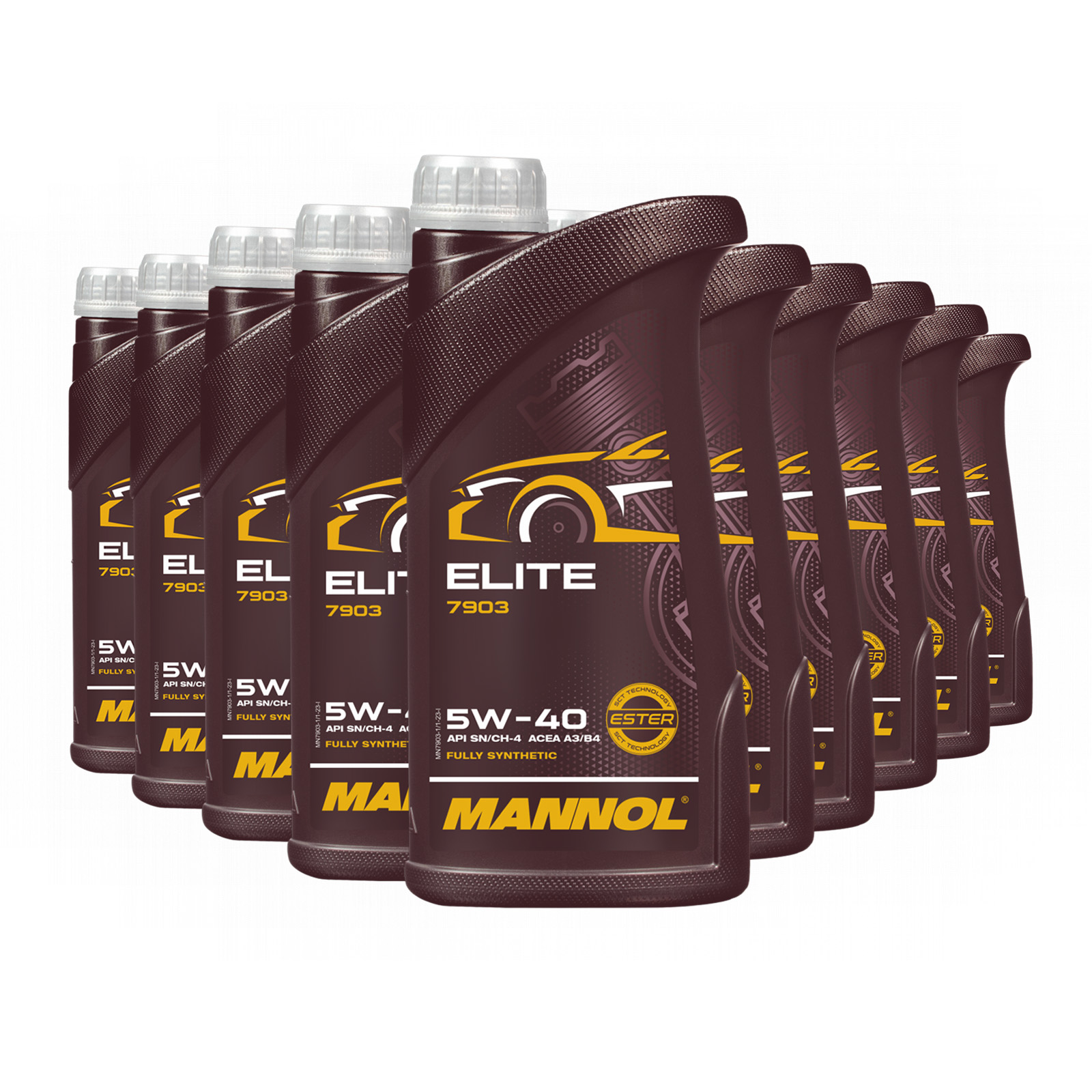 10 Liter (10x1) MANNOL Elite 5W-40 API SN/CH-4 Motoröl 5W40 passend für BMW MB Fiat