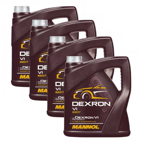 16 Liter MANNOL Dexron VI Getriebeöl Automatikgetriebe Öl passend für Ford MB VW Kia