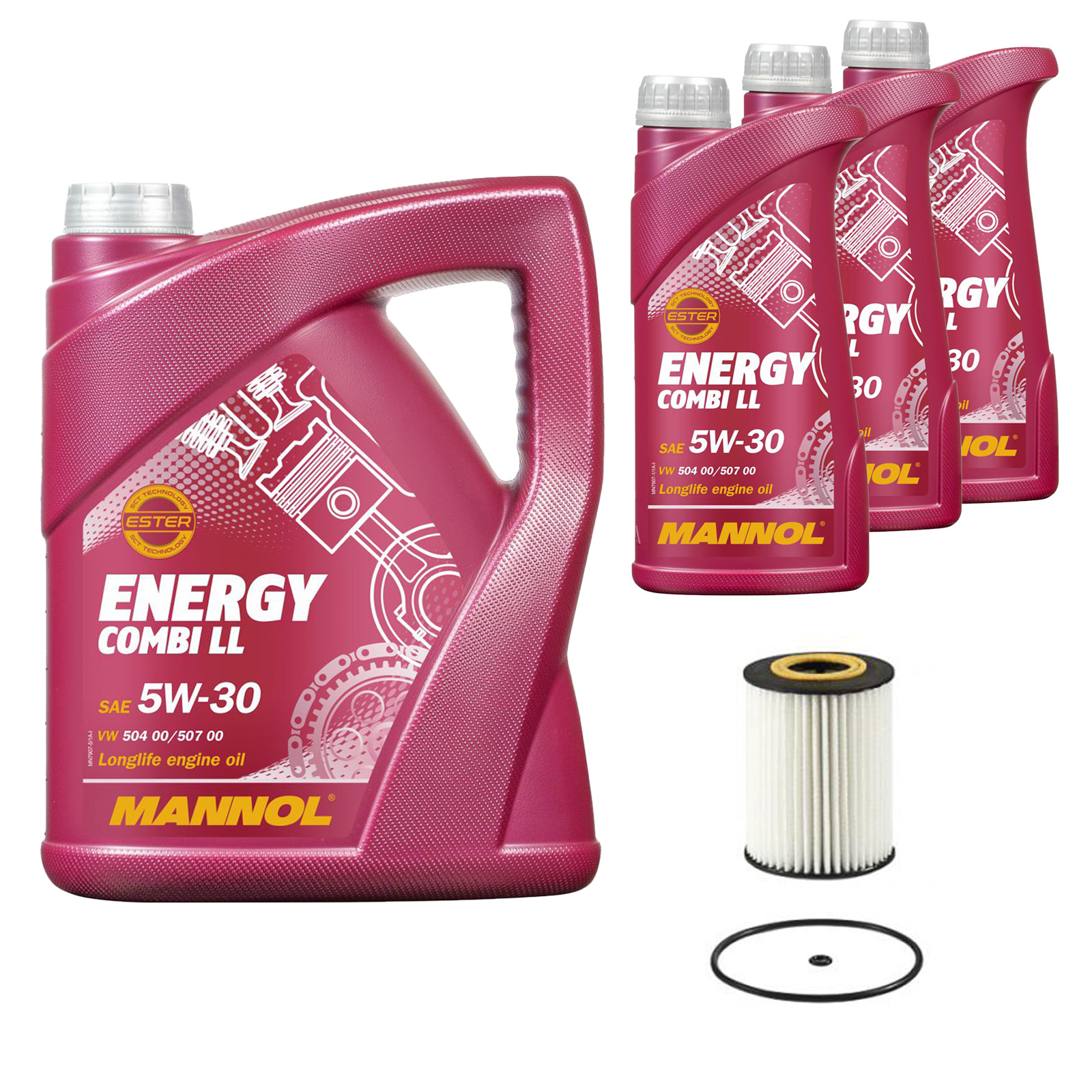 Inspektionskit MANNOL Combi LL 5W-30 passend für Mercedes-Benz E 300 CDI 350 4matic