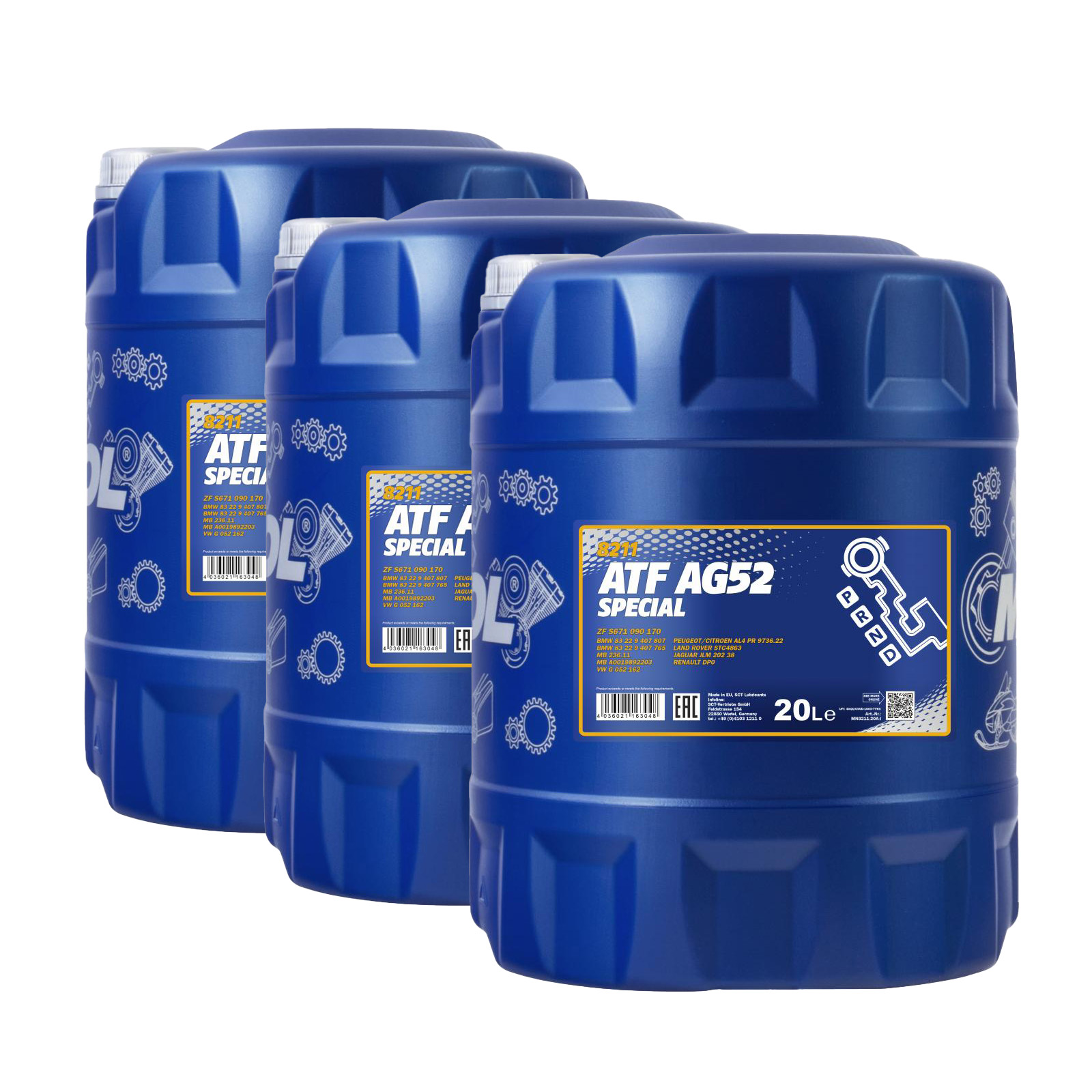 60 Liter MANNOL ATF AG52 Automatic Special Getriebeöl Automatikgetriebe