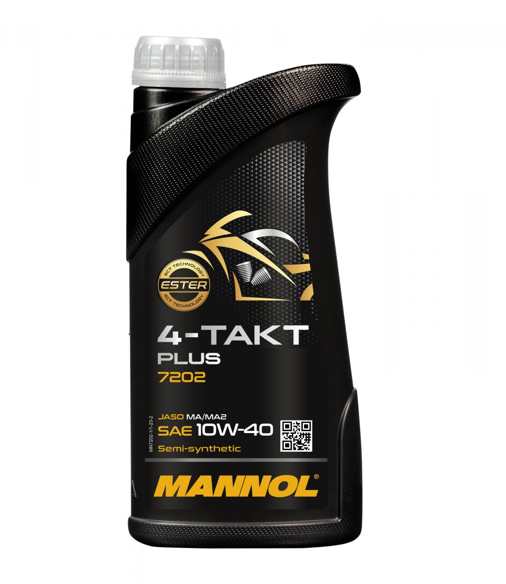 3 Liter (3x1) MANNOL 4-Takt Plus 10W-40 7202 API SL Motorradöl