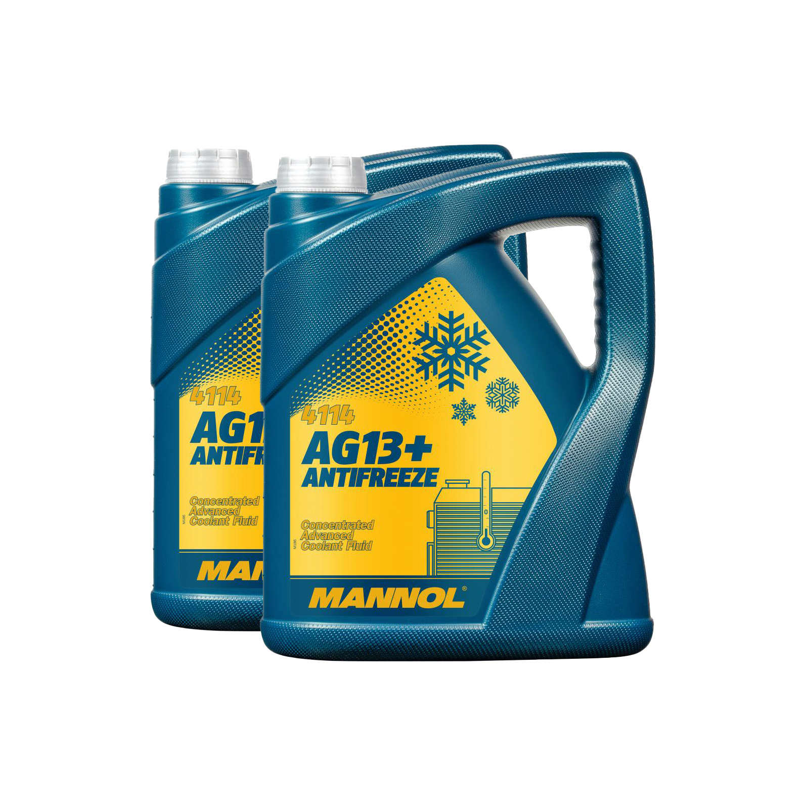 10 Liter (2x5) MANNOL Antifreeze AG13+ Advanced Kühlflüssigkeit Konzentrat gelb