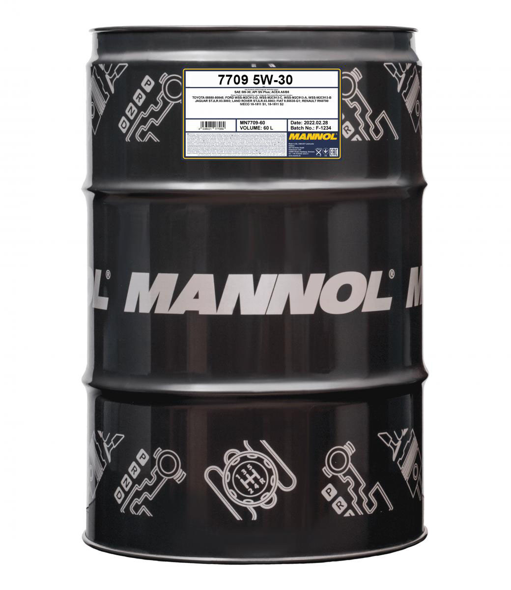 60 Liter MANNOL 7709 SAE 5W-30 API SM CF für Toyota Lexus Motoröl