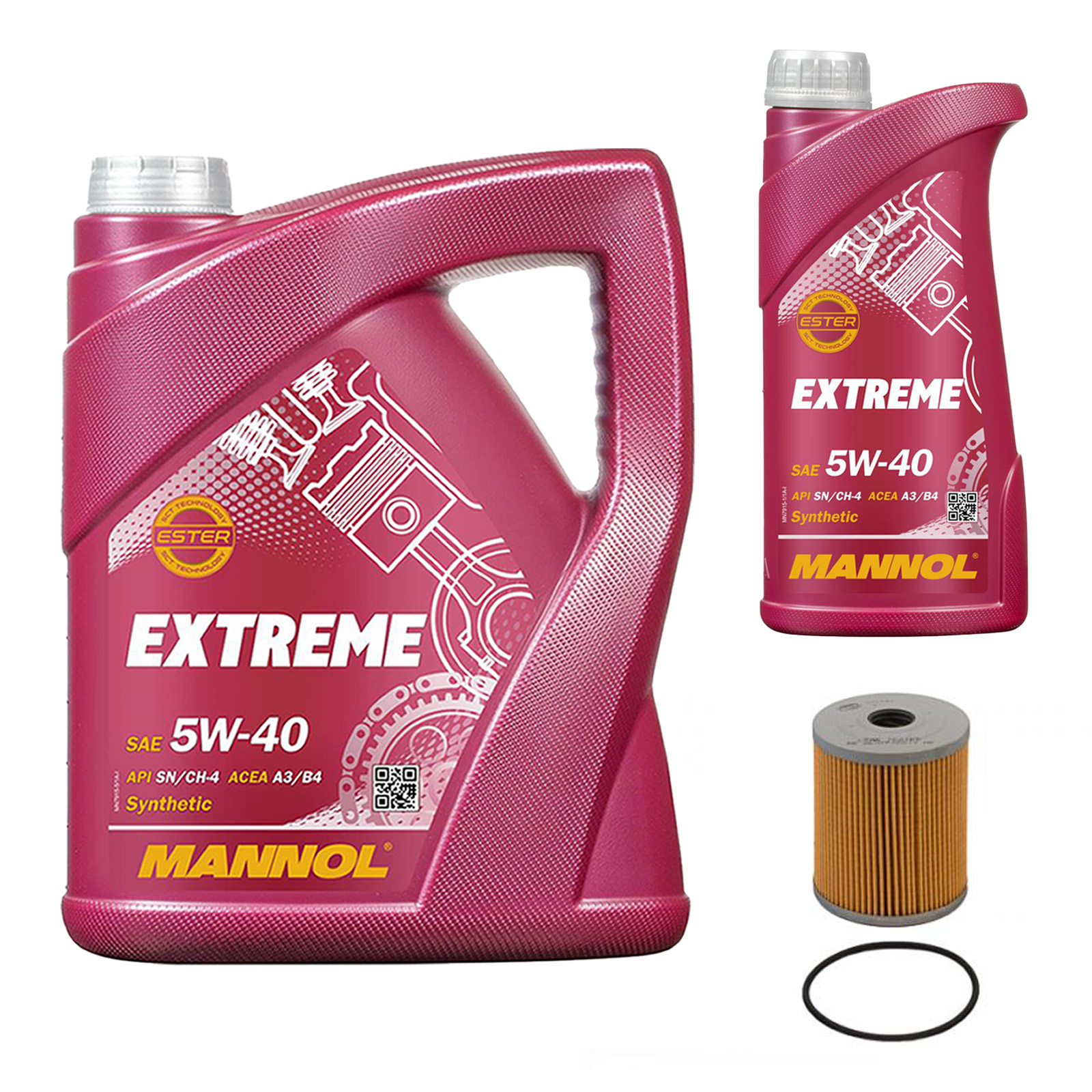 Inspektionskit Serviceset MANNOL Extreme 5W-40 für Vw Sharan 2.8 Vr6