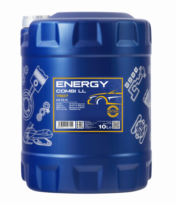 10 Liter MANNOL Energy Combi LL 5W-30 API SN 5W30 VW BMW MERCEDES